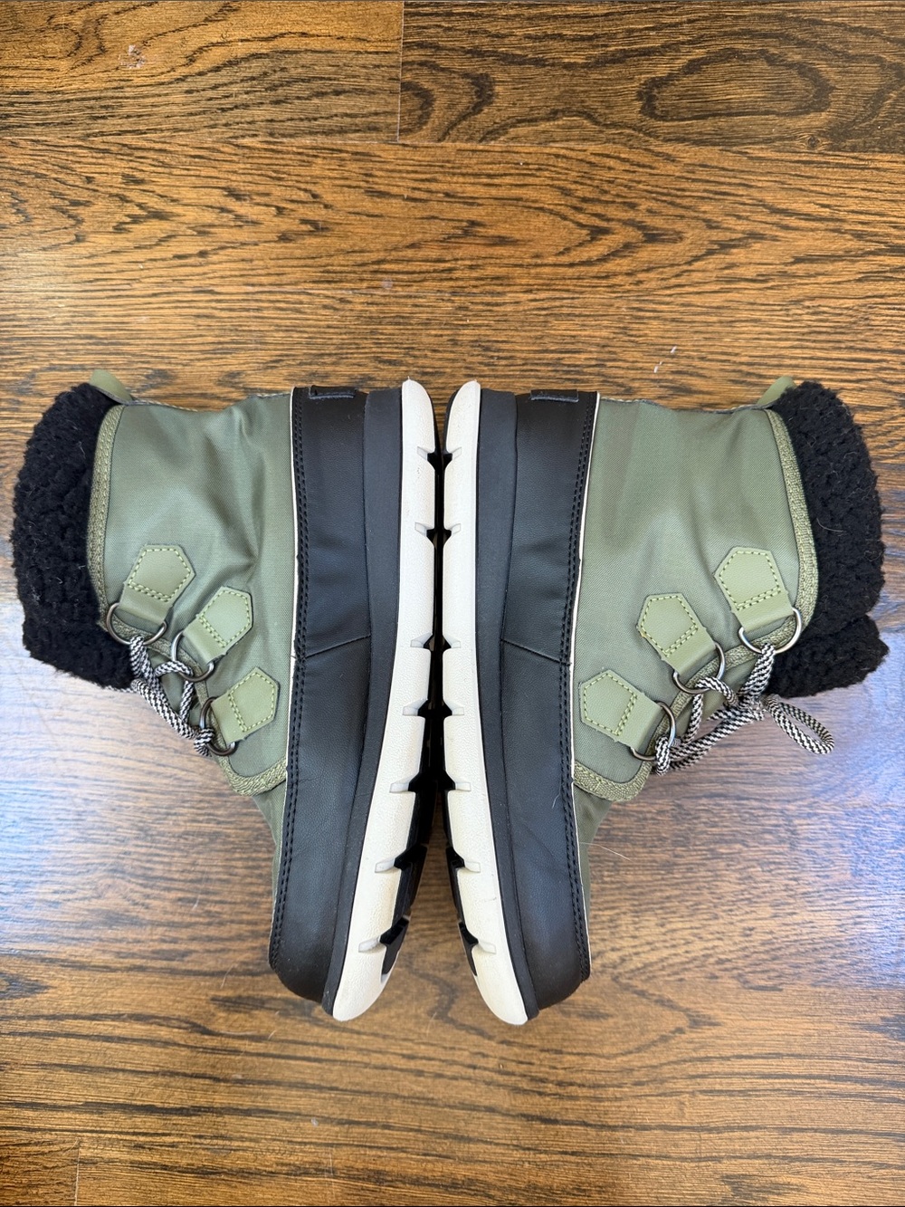 Sorel Women’s Explorer Carnival Hiker Green Fleece Lined Boot Size 8 - Picture 4 of 8